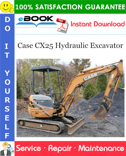 Thumbnail ☆☆ Best ☆☆ Case CX25 Hydraulic Excavator Service Repair Manual
