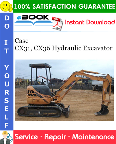 Thumbnail ☆☆ Best ☆☆ Case CX31, CX36 Hydraulic Excavator Service Repair Manual Thumbnail ☆☆ Best ☆☆ Case CX31, CX36 Hydraulic Excavator Service Repair Manual