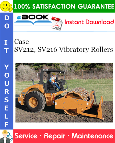 Thumbnail ☆☆ Best ☆☆ Case SV212, SV216 Vibratory Rollers Service Repair Manual