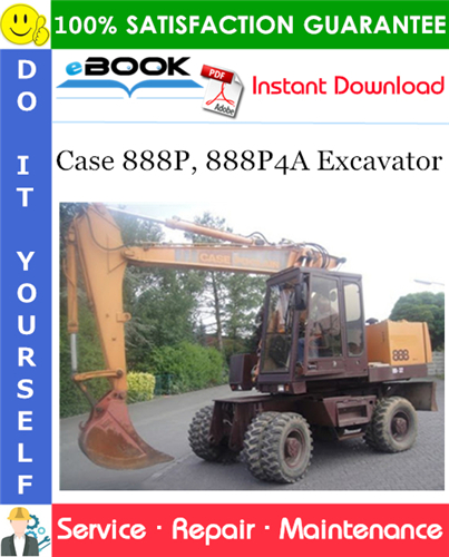 Thumbnail ☆☆ Best ☆☆ Case 888P, 888P4A Excavator Service Repair Manual