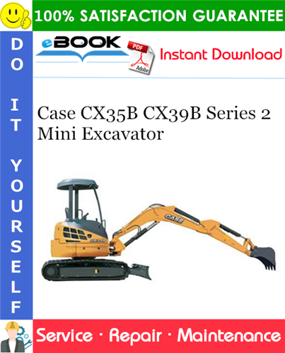 Thumbnail ☆☆ Best ☆☆ Case CX35B CX39B Series 2 Mini Excavator Service Repair Manual