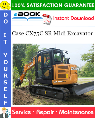 Thumbnail ☆☆ Best ☆☆ Case CX75C SR Midi Excavator Service Repair Manual