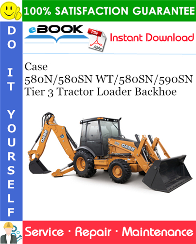 Thumbnail ☆☆ Best ☆☆ Case 580N/580SN WT/580SN/590SN Tier 3 Tractor Loader Backhoe Service Repair Manual