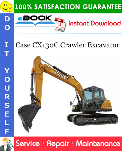 Thumbnail ☆☆ Best ☆☆ Case CX130C Crawler Excavator Service Repair Manual (APAC Region - China Market)