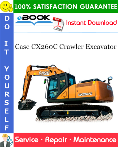 Thumbnail ☆☆ Best ☆☆ Case CX260C Crawler Excavator Service Repair Manual