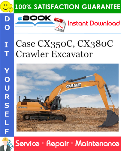 Thumbnail ☆☆ Best ☆☆ Case CX350C CX380C Crawler Excavator Service Repair Manual