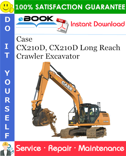 Thumbnail ☆☆ Best ☆☆ Case CX210D, CX210D Long Reach Crawler Excavator Service Repair Manual (EU Market)