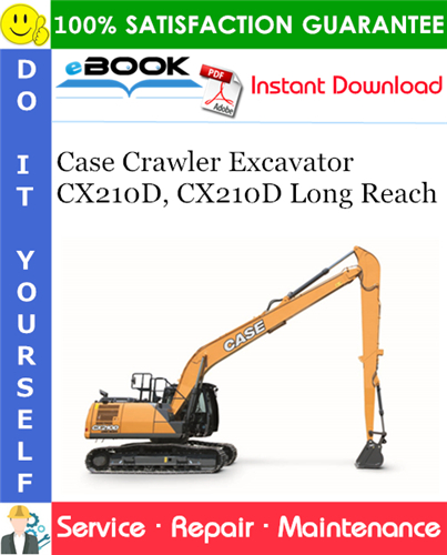 Thumbnail ☆☆ Best ☆☆ Case CX210D, CX210D Long Reach Crawler Excavator Service Repair Manual (MEA Market)