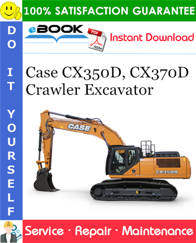Thumbnail ☆☆ Best ☆☆ Case CX350D CX370D Crawler Excavator Service Repair Manual (MEA Market)