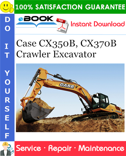 Thumbnail ☆☆ Best ☆☆ Case CX350B CX370B Crawler Excavator Service Repair Manual