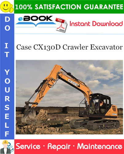 Thumbnail ☆☆ Best ☆☆ Case CX130D Crawler Excavator Service Repair Manual