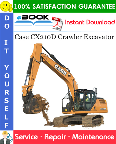 Thumbnail ☆☆ Best ☆☆ Case CX210D Crawler Excavator Service Repair Manual