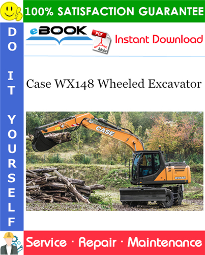 Thumbnail ☆☆ Best ☆☆ Case WX148 Wheeled Excavator Service Repair Manual (Part number: 48005353)