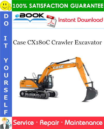 Thumbnail ☆☆ Best ☆☆ Case CX180C Crawler Excavator Service Repair Manual (Brazil Market)