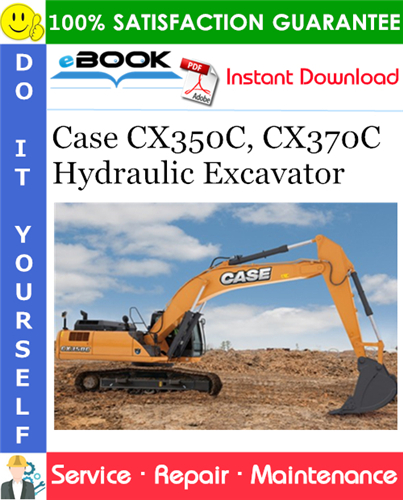 Thumbnail ☆☆ Best ☆☆ Case CX350C CX370C Hydraulic Excavator Service Repair Manual - Tier 3