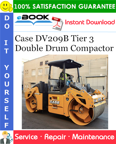 Thumbnail ☆☆ Best ☆☆ Case DV209B Tier 3 Double Drum Compactor Service Repair Manual