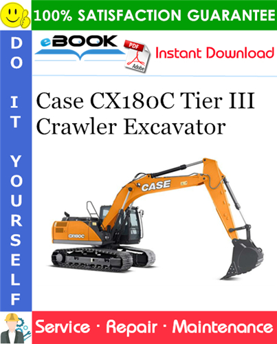 Thumbnail ☆☆ Best ☆☆ Case CX180C Tier III Crawler Excavator Service Repair Manual