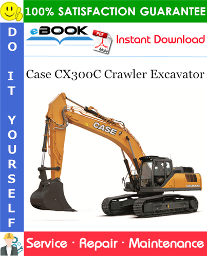 Thumbnail ☆☆ Best ☆☆ Case CX300C Crawler Excavator Service Repair Manual