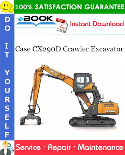 Thumbnail ☆☆ Best ☆☆ Case CX290D Crawler Excavator Service Repair Manual
