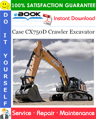 Thumbnail ☆☆ Best ☆☆ Case CX750D Crawler Excavator Service Repair Manual (EU & MEA Market)