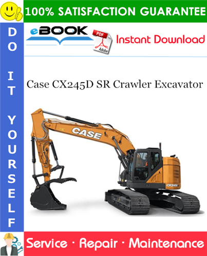 Thumbnail ☆☆ Best ☆☆ Case CX245D SR Crawler Excavator Service Repair Manual (EU Market)