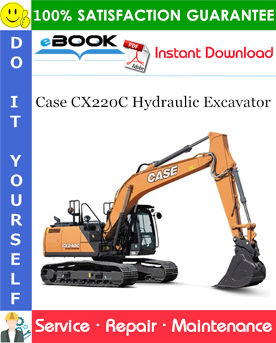 Thumbnail ☆☆ Best ☆☆ Case CX220C Hydraulic Excavator Service Repair Manual