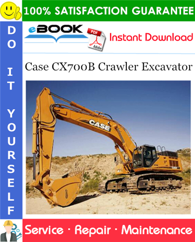 Thumbnail ☆☆ Best ☆☆ Case CX700B Crawler Excavator Service Repair Manual