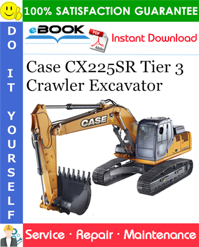 Thumbnail ☆☆ Best ☆☆ Case CX225SR Tier 3 Crawler Excavator Service Repair Manual