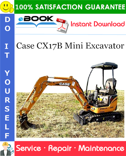 Thumbnail ☆☆ Best ☆☆ Case CX17B Mini Excavator Service Repair Manual