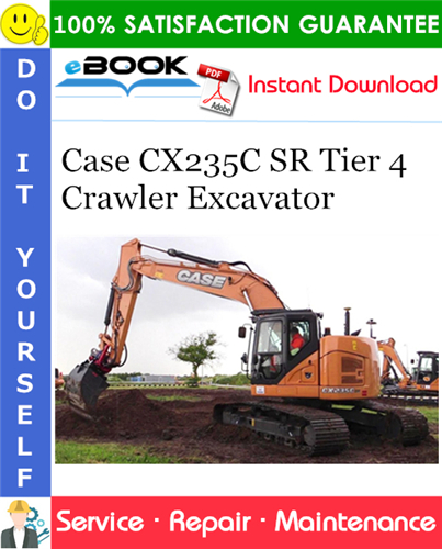 Thumbnail ☆☆ Best ☆☆ Case CX235C SR Tier 4 Crawler Excavator Service Repair Manual