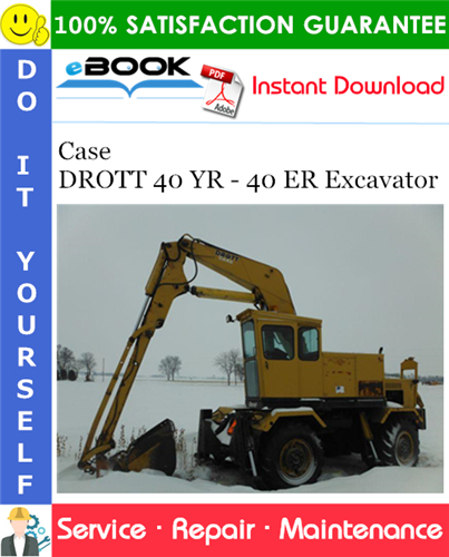 Thumbnail ☆☆ Best ☆☆ Case DROTT 40 YR - 40 ER Excavator Service Repair Manual
