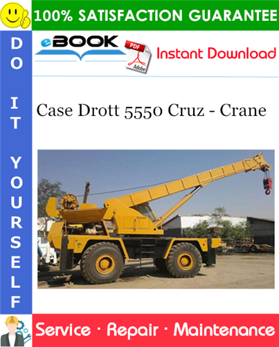 Thumbnail ☆☆ Best ☆☆ Case Drott 5550 Cruz - Crane Service Repair Manual