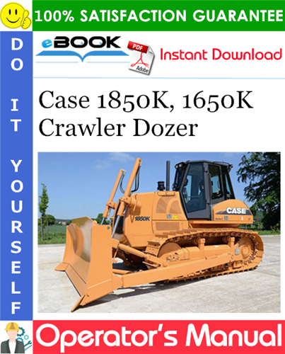 Thumbnail ☆☆ Best ☆☆ Case 1850K, 1650K Crawler Dozer Operators Manual