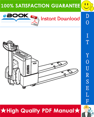 Thumbnail ☆☆ Best ☆☆ Clark EWP45 Electric Low-Lift Pallet Trucks Service Repair Manual