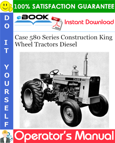Thumbnail ☆☆ Best ☆☆ Case 580 Series Construction King Wheel Tractors Diesel Operators Manual
