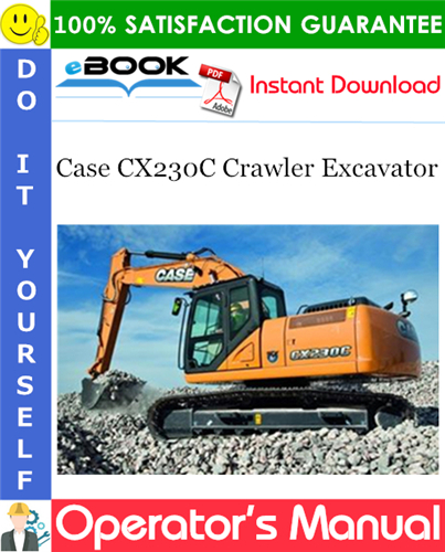 Thumbnail ☆☆ Best ☆☆ Case CX230C Crawler Excavator Operators Manual