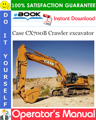 Thumbnail ☆☆ Best ☆☆ Case CX700B Crawler excavator Operators Manual