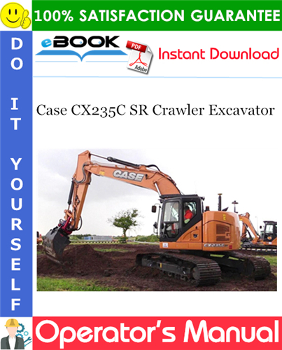 Thumbnail ☆☆ Best ☆☆ Case CX235C SR Crawler Excavator Operators Manual