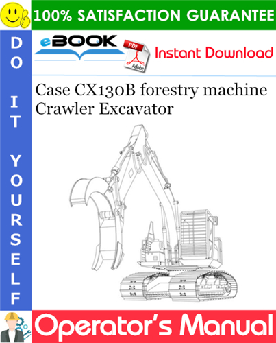 Thumbnail ☆☆ Best ☆☆ Case CX130B forestry machine Crawler Excavator Operators Manual