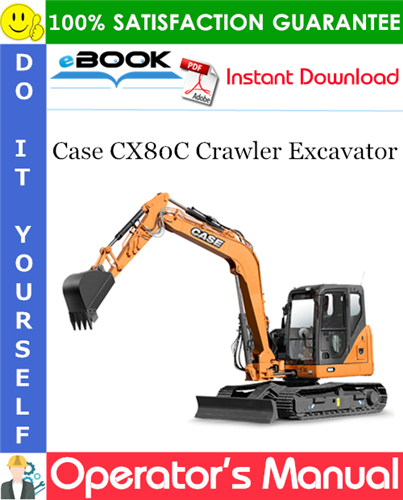 Thumbnail ☆☆ Best ☆☆ Case CX80C Crawler Excavator Operators Manual