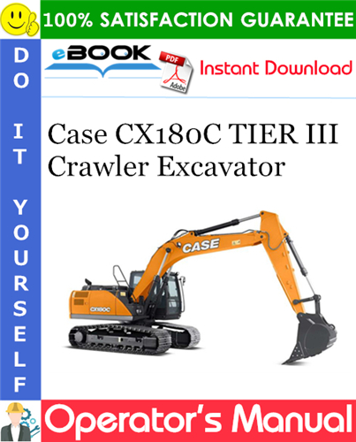 Thumbnail ☆☆ Best ☆☆ Case CX180C TIER III Crawler Excavator Operators Manual