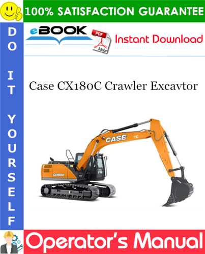 Thumbnail ☆☆ Best ☆☆ Case CX180C Crawler Excavtor Operators Manual (Brazil Market)