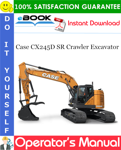 Thumbnail ☆☆ Best ☆☆ Case CX245D SR Crawler Excavator Operators Manual