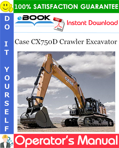 Thumbnail ☆☆ Best ☆☆ Case CX750D Crawler Excavator Operators Manual