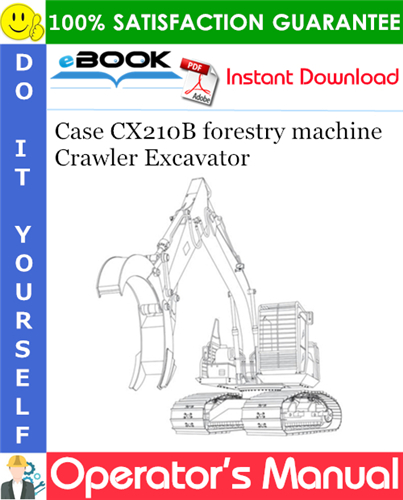 Thumbnail ☆☆ Best ☆☆ Case CX210B forestry machine Crawler Excavator Operators Manual Appendix