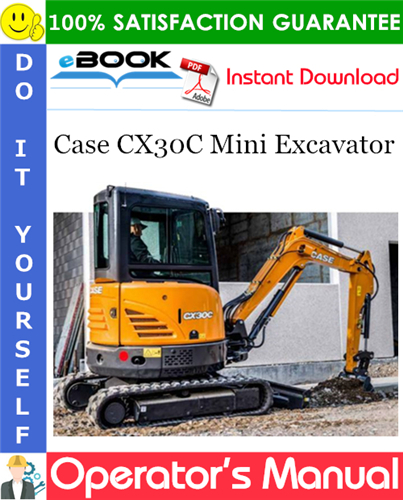 Thumbnail ☆☆ Best ☆☆ Case CX30C Mini Excavator Operators Manual