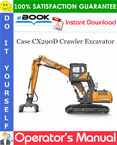 Thumbnail ☆☆ Best ☆☆ Case CX290D Crawler Excavator Operators Manual