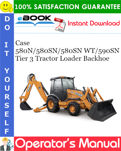 Thumbnail ☆☆ Best ☆☆ Case 580N / 580SN / 580SN WT / 590SN Tier 3 Tractor Loader Backhoe Operators Manual #3