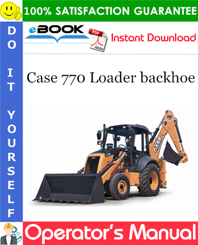 Thumbnail ☆☆ Best ☆☆ Case 770 Loader backhoe Operators Manual