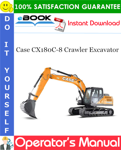 Thumbnail ☆☆ Best ☆☆ Case CX180C-8 Crawler Excavator Operators Manual
